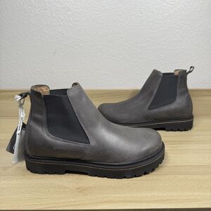 Birkenstock Stalon Nubuck Leather Chelsea Women’s Boots Graphite Nubuck Sz 38